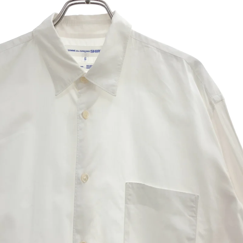COMME des GARCONS SHIRT / コムデギャルソンシャツ | コットン サテンラインスリーブ シャツ | S | メンズ