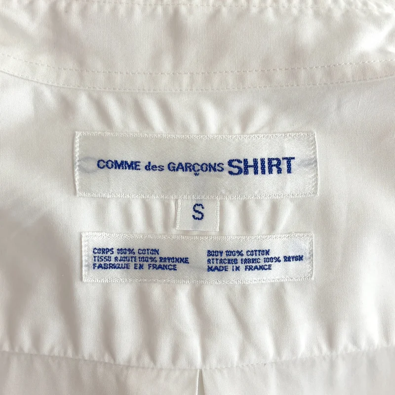 COMME des GARCONS SHIRT / コムデギャルソンシャツ | コットン サテンラインスリーブ シャツ | S | メンズ