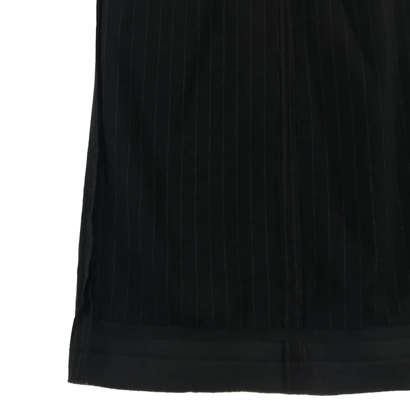 MM6 Maison Margiela / エムエムシックスメゾンマルジェラ | 2021AW | Wool Blend Inside-Out Design インサイドアウト ストライプ タイト スカート | 38 | レディース