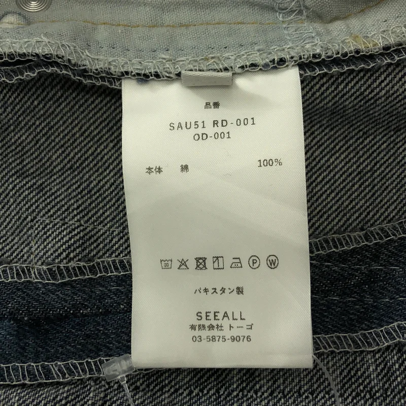 SEEALL / シーオール | RECONSTRUCTED BELTED BUGGY DENIM / 再構築 ベルテッド バギーデニムパンツ | 2 | メンズ