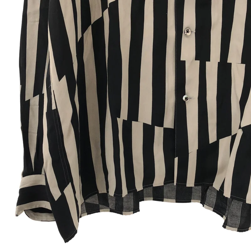 REVERBERATE / リバーバレイト | OPEN COLLAR SHIRT ストライプシャツ | 2 | メンズ