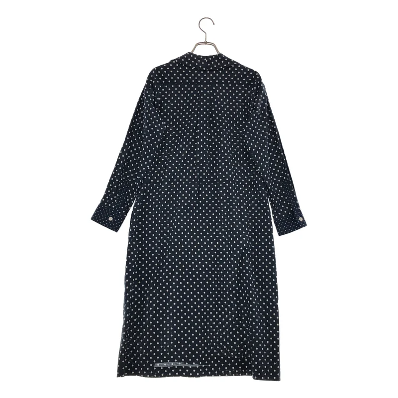 tricot COMME des GARCONS / トリココムデギャルソン | 2015AW | コットン混 ドット ラウンドカラー シャツワンピース | S | レディース