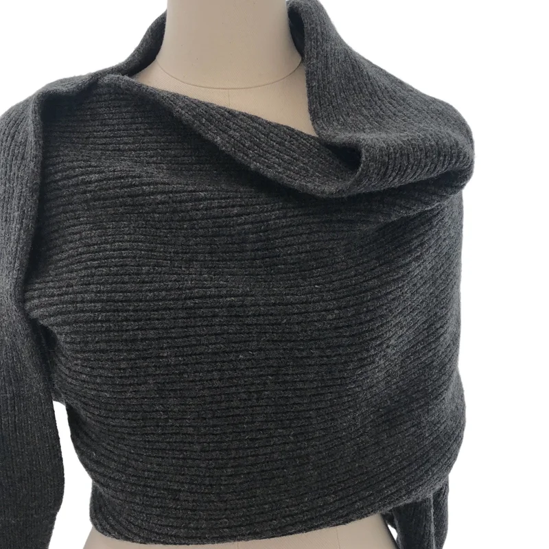 FUMIKA UCHIDA / フミカウチダ | RIB STITCH HOODED SLEEVE STOLE ストール | F | その他