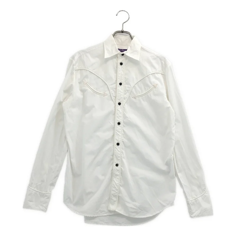 RALPH LAUREN / ラルフローレン | コットン ウエスタンシャツ | 0 | レディース