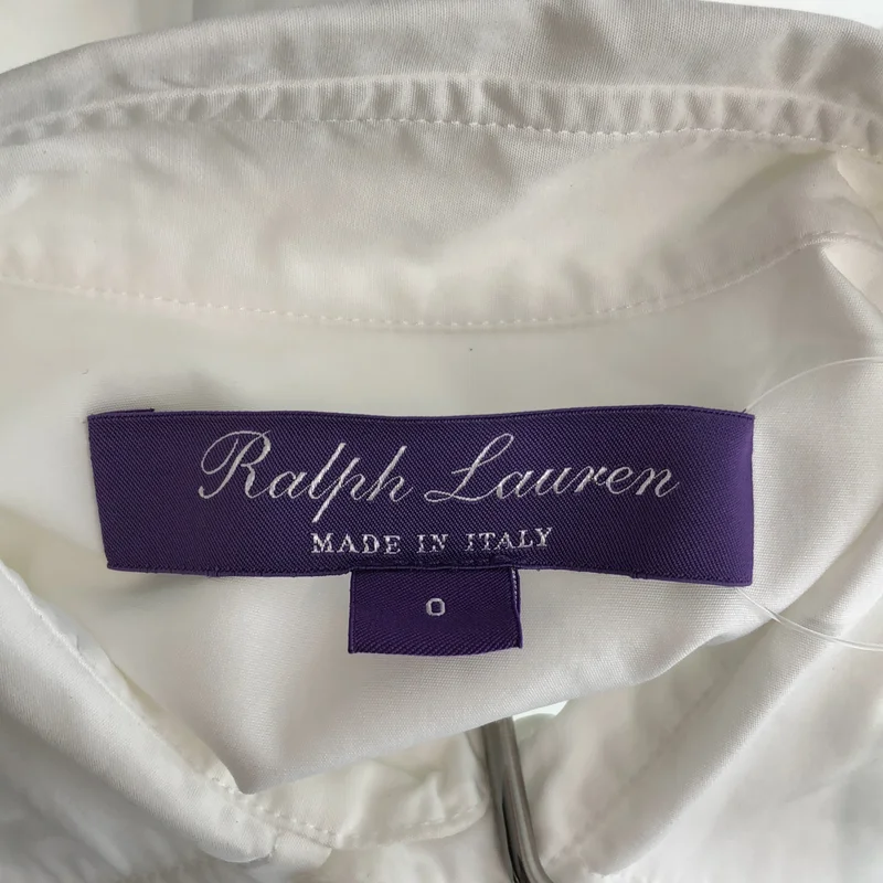 RALPH LAUREN / ラルフローレン | コットン ウエスタンシャツ | 0 | レディース