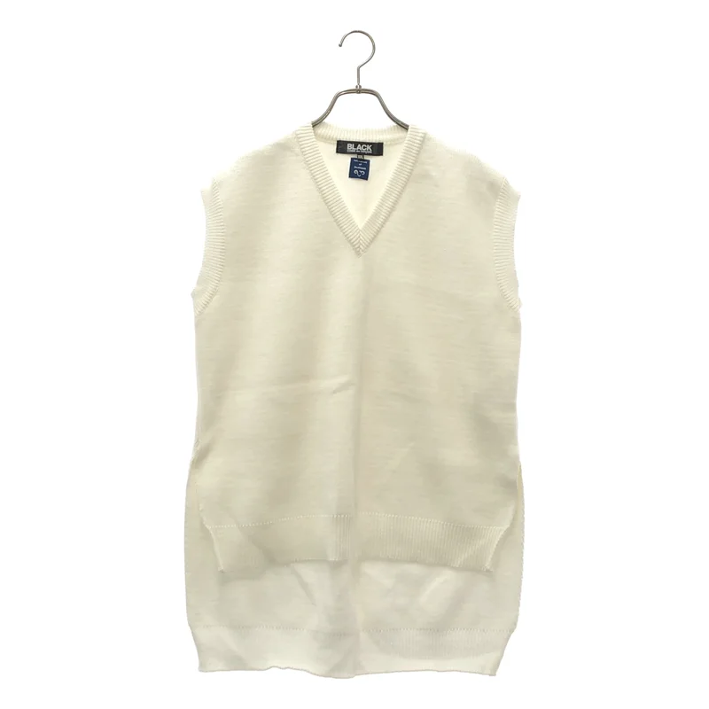 BLACK COMME des GARCONS / ブラックコムデギャルソン | 2021SS | Vネック ニット ベスト 1G-N502 | XXL | メンズ
