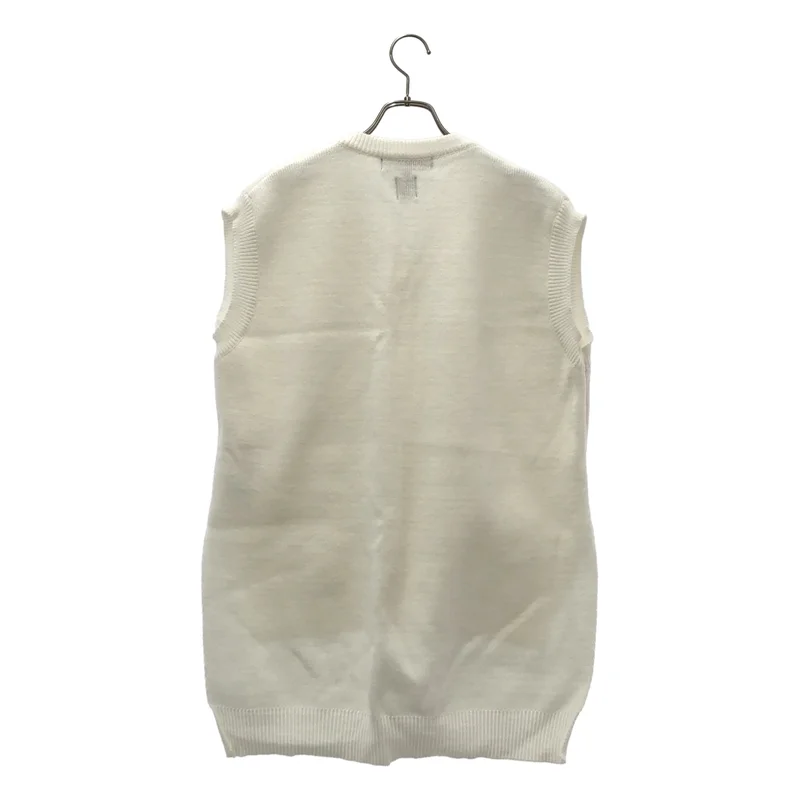 BLACK COMME des GARCONS / ブラックコムデギャルソン | 2021SS | Vネック ニット ベスト 1G-N502 | XXL | メンズ