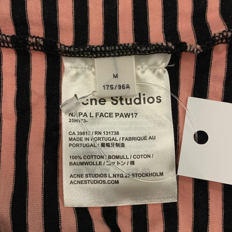 Acne Studios / アクネストゥディオズ | NAPA L FACEPAW17 コットン ボーダー カットソー | M | メンズ