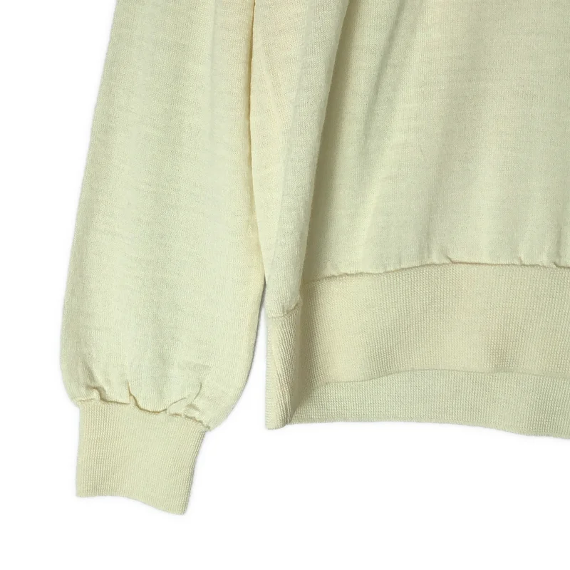 COMME des GARCONS SHIRT BOY / コムデギャルソンシャツボーイ | 2015AW | ウール ロゴ刺しゅう Vネックニット | L | メンズ