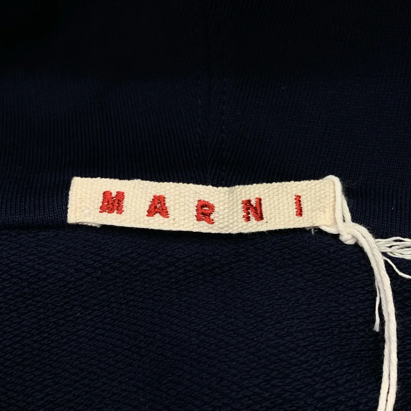 MARNI / マルニ | ミニロゴ プリント オーガニックコットン フーディー | 46 | メンズ