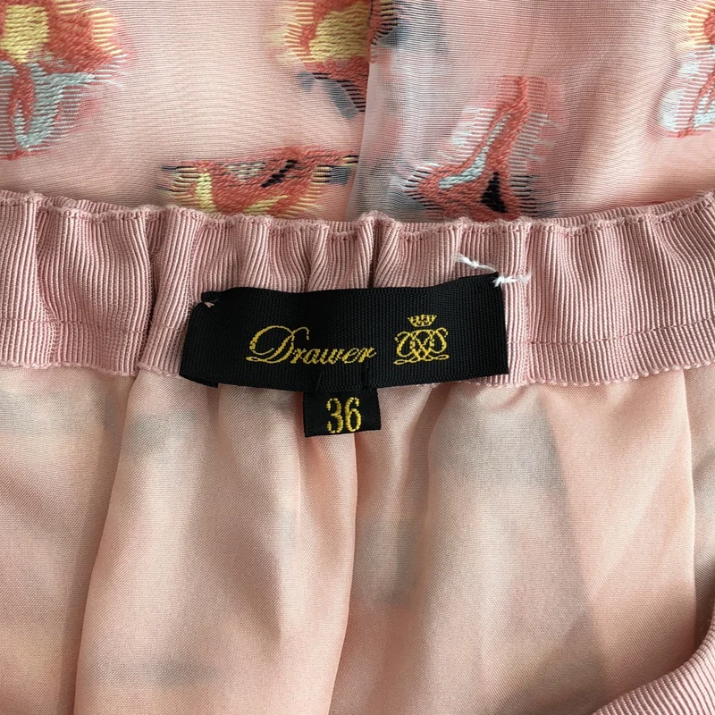 Drawer / ドゥロワー | PRE2 オーガンカットジャガード シースルー ロング スカート 6524-299-1840 | 36 | レディース