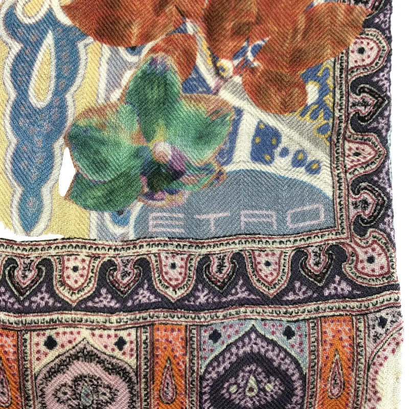 ETRO / エトロ | カシミヤ シルク フラワープリント ストール |