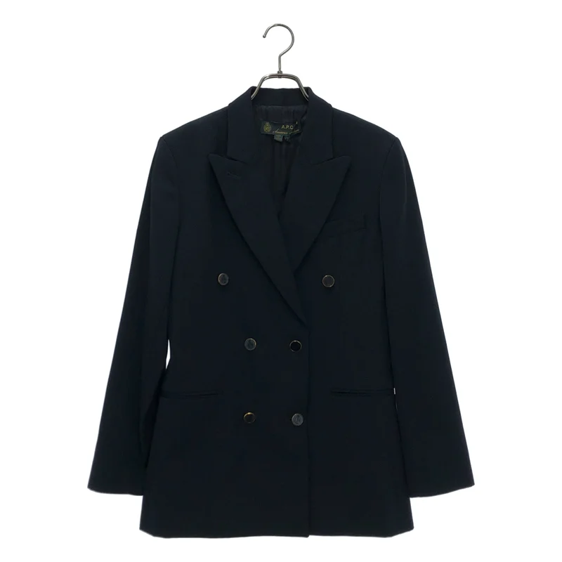 A.P.C. / アーペーセー | ×  anastasia barbiri ピークドラペル ダブル ジャケット | 34 | レディース