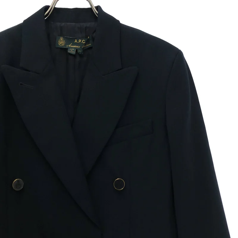 A.P.C. / アーペーセー | ×  anastasia barbiri ピークドラペル ダブル ジャケット | 34 | レディース