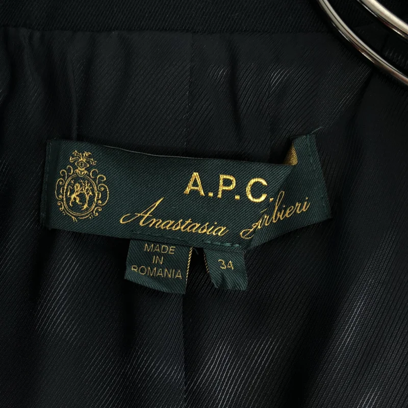 A.P.C. / アーペーセー | ×  anastasia barbiri ピークドラペル ダブル ジャケット | 34 | レディース