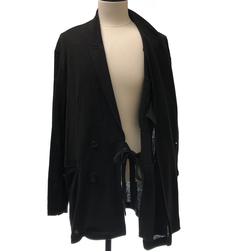 ensou / エンソウ | Jersey Chill Blazer / リネン ダブルブレスト テーラードジャケット | L | メンズ