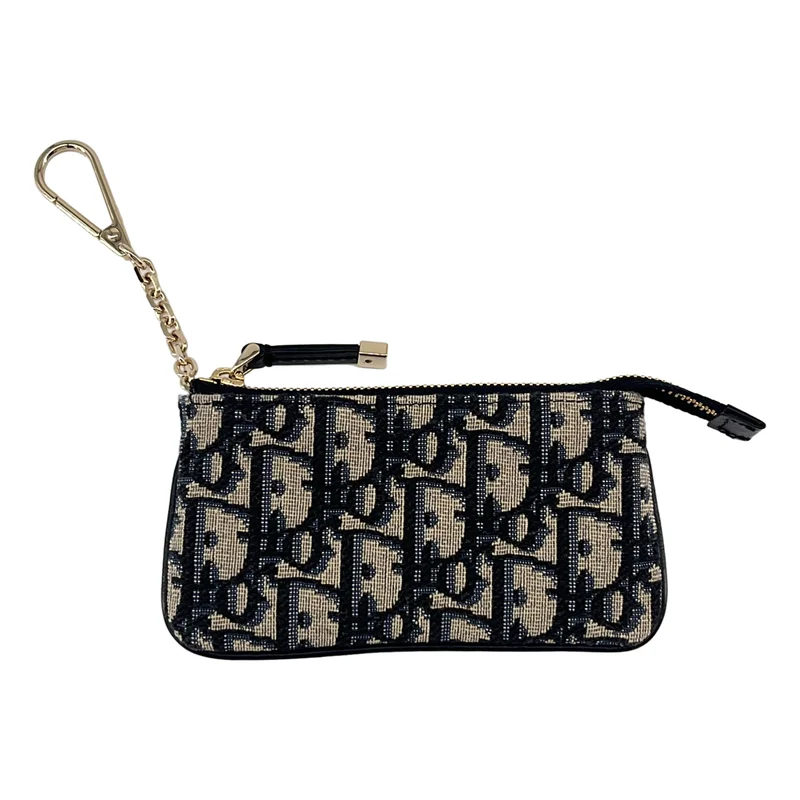 Christian Dior / クリスチャンディオール | トロッター ジャガード ジップ コインケース |