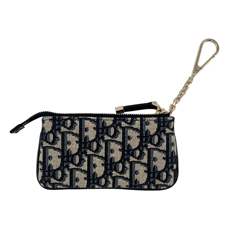 Christian Dior / クリスチャンディオール | トロッター ジャガード ジップ コインケース |