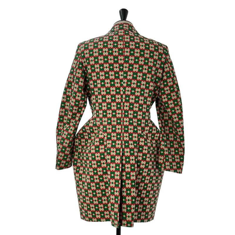 COMME des GARCONS HOMME PLUS / コムデギャルソンオムプリュス | 2026SS | ウール混 ジオメトリック ロングテーラードジャケット | M | メンズ