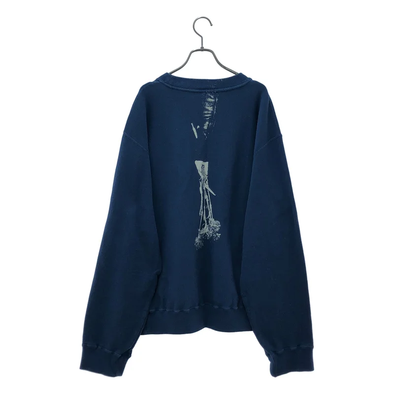 Fujimoto / フジモト | 2024SS | Overdyed Sweat Shirts "Holding Flowers" / バックプリント オーバーダイ スウェットシャツ | 1 | メンズ