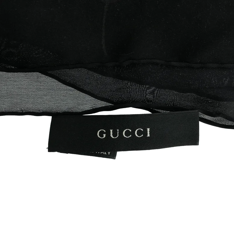 GUCCI / グッチ | シルク フラワー 総柄 大判スカーフ |