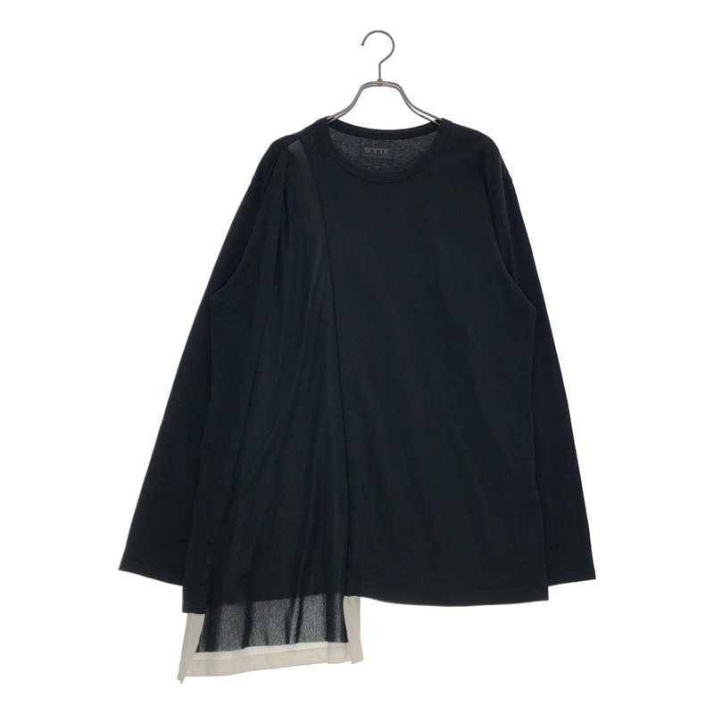 S'YTE YOHJI YAMAMOTO / サイトヨウジヤマモト | ASYMMETRICAL LONG-SLEEVED T-SHIRT アシンメトリー ロングスリーブカットソー | 3 | メンズ