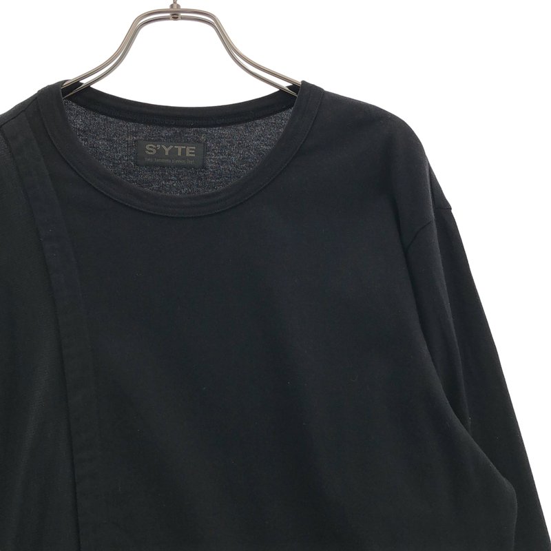 S'YTE YOHJI YAMAMOTO / サイトヨウジヤマモト | ASYMMETRICAL LONG-SLEEVED T-SHIRT アシンメトリー ロングスリーブカットソー | 3 | メンズ