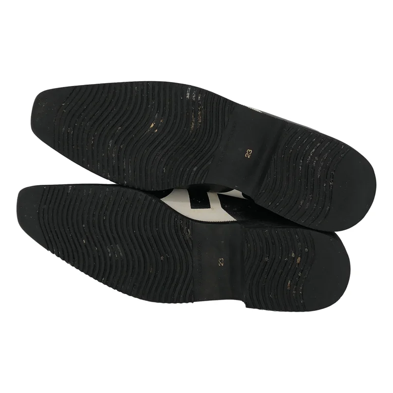 COMME des GARCONS / コムデギャルソン | ナンバーグラフィック レザーシューズ | 23 | レディース