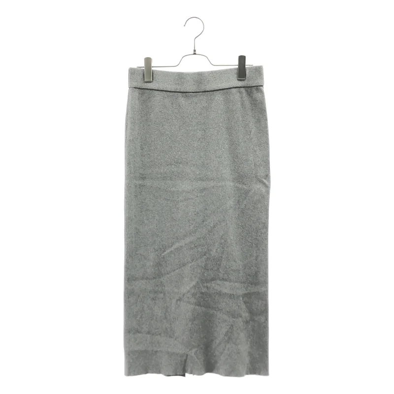 MUSE de Deuxieme Classe / ミューズドゥーズィーエムクラス | 2025SS | LOREL D RIB SKIRT / コットン フロントスリット リブスカート | 38 | レディース