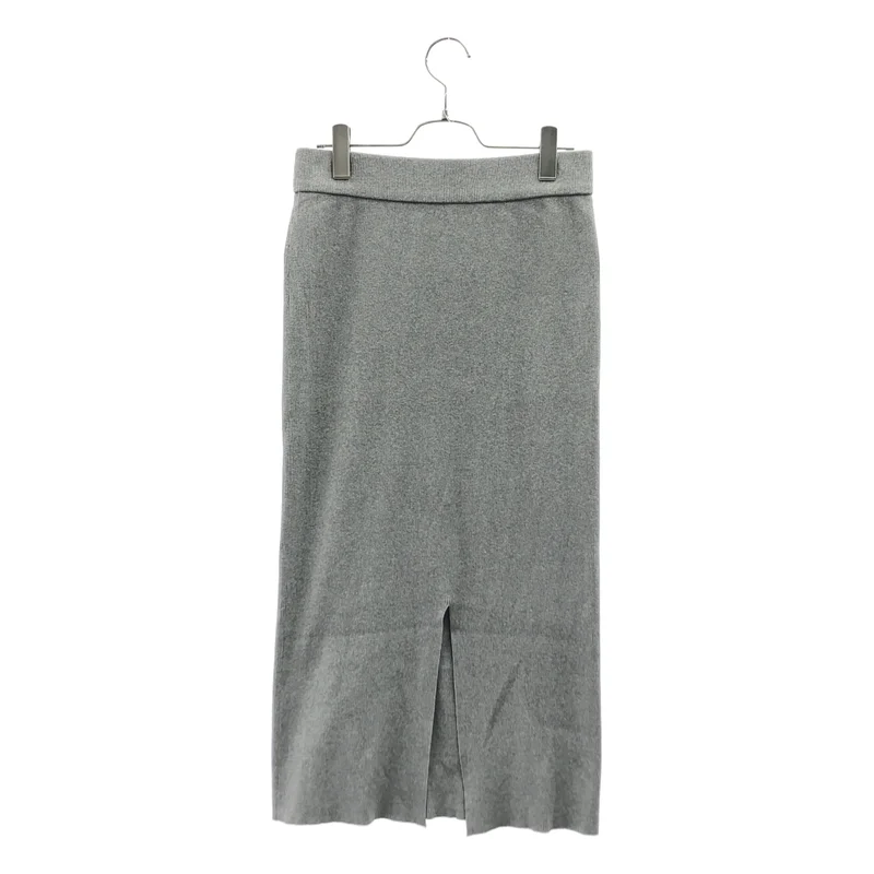 MUSE de Deuxieme Classe / ミューズドゥーズィーエムクラス | 2025SS | LOREL D RIB SKIRT / コットン フロントスリット リブスカート | 38 | レディース
