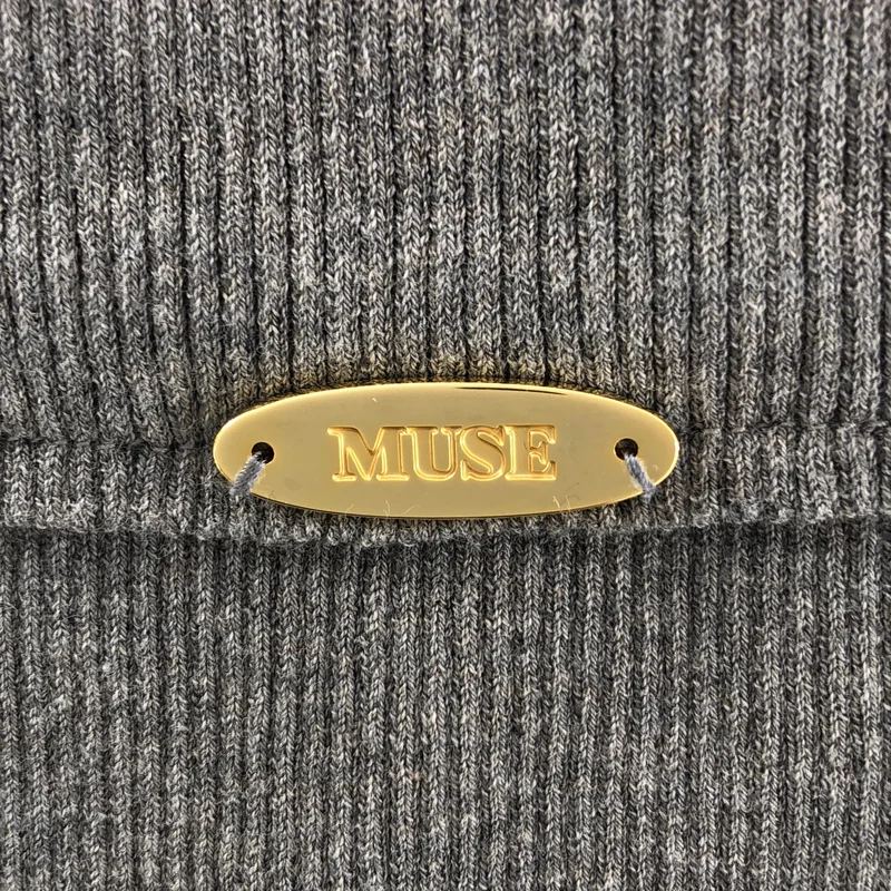 MUSE de Deuxieme Classe / ミューズドゥーズィーエムクラス | 2025SS | LOREL D RIB SKIRT / コットン フロントスリット リブスカート | 38 | レディース