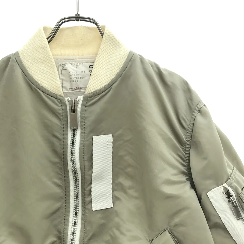sacai / サカイ | バックフレア ボンバージャケット | 1 | レディース