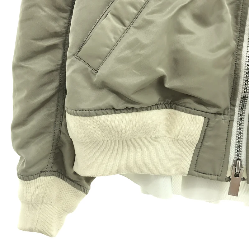 sacai / サカイ | バックフレア ボンバージャケット | 1 | レディース