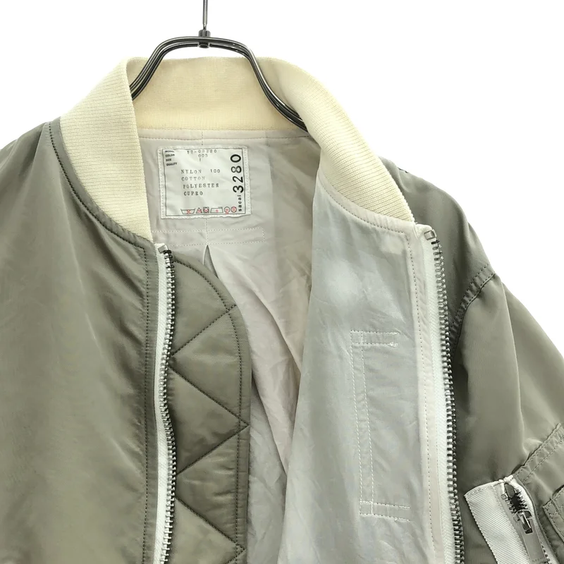 sacai / サカイ | バックフレア ボンバージャケット | 1 | レディース