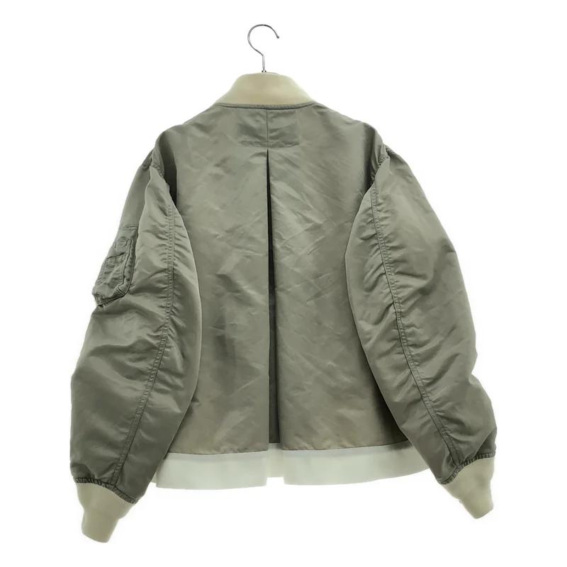 sacai / サカイ | バックフレア ボンバージャケット | 1 | レディース