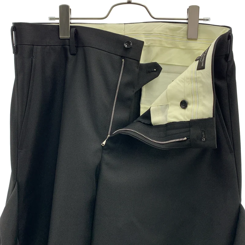 COMME des GARCONS HOMME PLUS / コムデギャルソンオムプリュス | 2025SS | ポリエステル縮絨 変形 ハーフパンツ | XL | メンズ