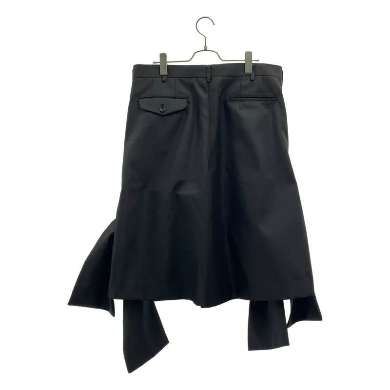 COMME des GARCONS HOMME PLUS / コムデギャルソンオムプリュス | 2025SS | ポリエステル縮絨 変形 ハーフパンツ | XL | メンズ