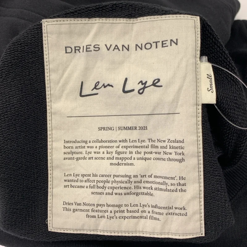 DRIES VAN NOTEN / ドリスヴァンノッテン | 2021SS | × Len Lye コットン プリント スウェット トレーナー | S | メンズ
