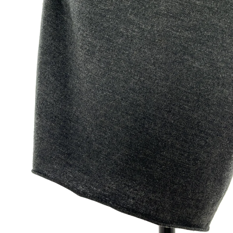HELMUT LANG / ヘルムートラング | ウール ドレープ ノースリーブ ワンピース | S | レディース