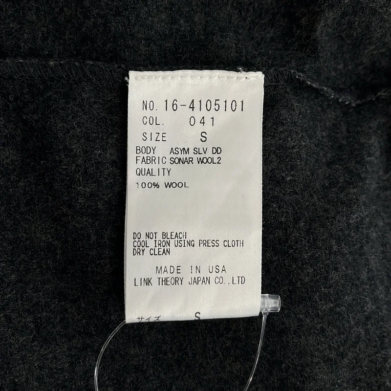 HELMUT LANG / ヘルムートラング | ウール ドレープ ノースリーブ ワンピース | S | レディース