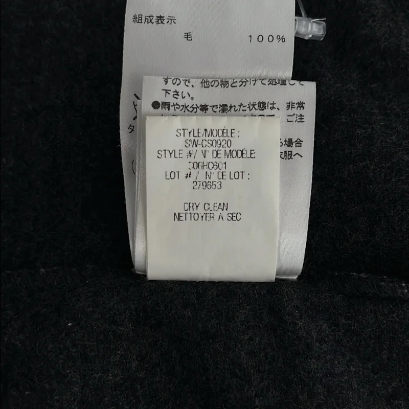HELMUT LANG / ヘルムートラング | ウール ドレープ ノースリーブ ワンピース | S | レディース