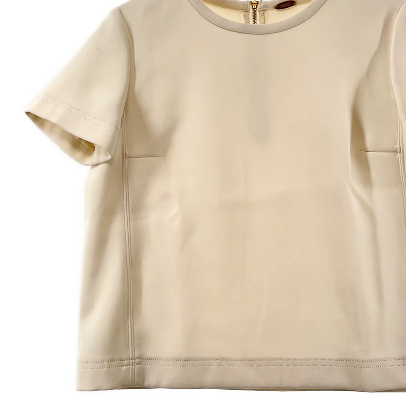 MUSE de Deuxieme Classe / ミューズドゥーズィーエムクラス | ダブルサテンコンパクトTシャツプルオーバー |