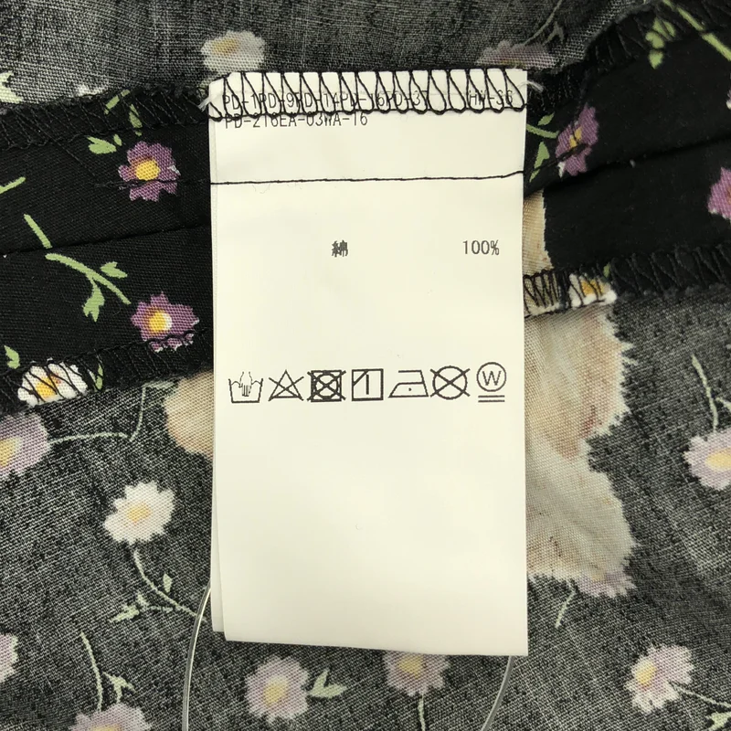 PINK HOUSE / ピンクハウス | コットン テディベア フラワー 総柄 フリルワンピース |