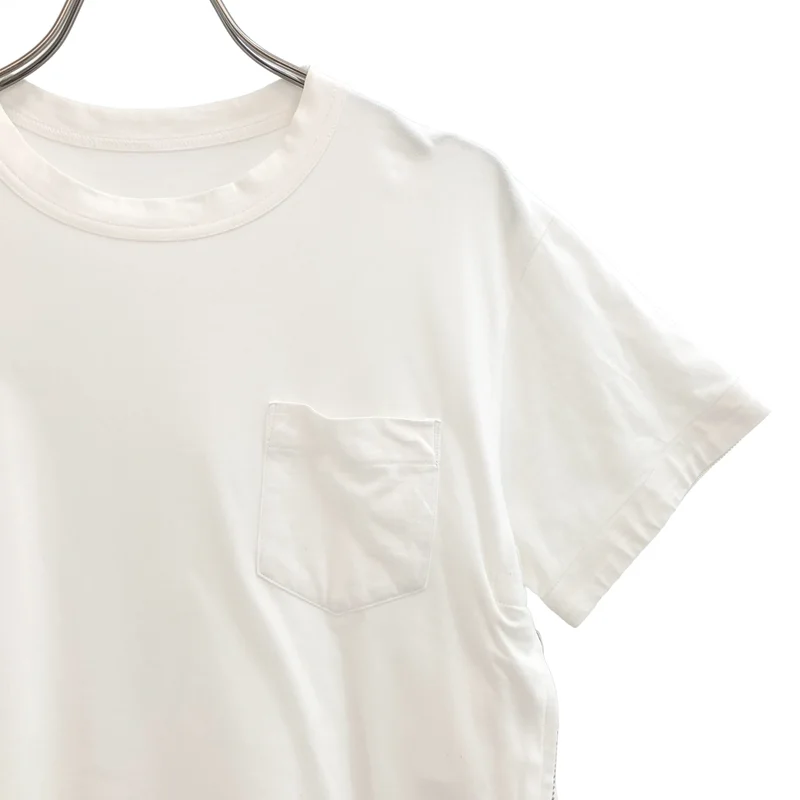 sacai | Cotton Side-Zip Pleated T-Shirt | Size 1 | Women's – KLD