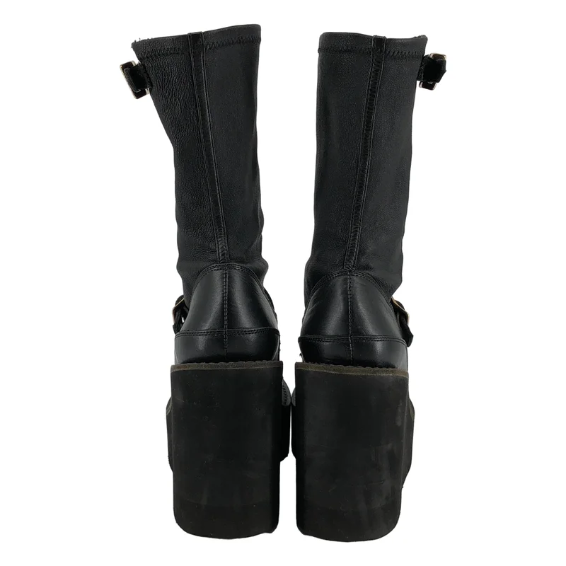 sacai / サカイ | leather buckled boots レザー バックルブーツ | 38 | レディース
