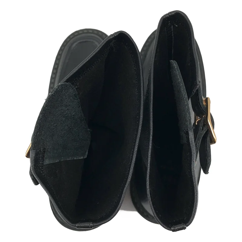 sacai / サカイ | leather buckled boots レザー バックルブーツ | 38 | レディース