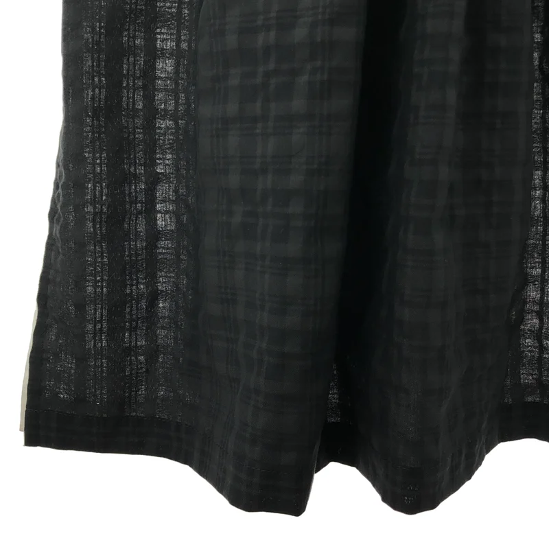tao COMME des GARCONS / タオコムデギャルソン | チェック ギャザーワンピース | S | レディース
