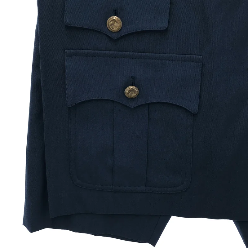 COMME des GARCONS HOMME PLUS / コムデギャルソンオムプリュス | 2015SS | スカートドッキングプリーツショートパンツ | M | メンズ