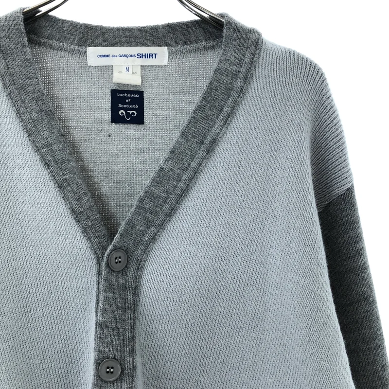 COMME des GARCONS SHIRT / コムデギャルソンシャツ | 2021SS | Lochaven of Scotland / アクリル Vネック カーディガン | M | メンズ