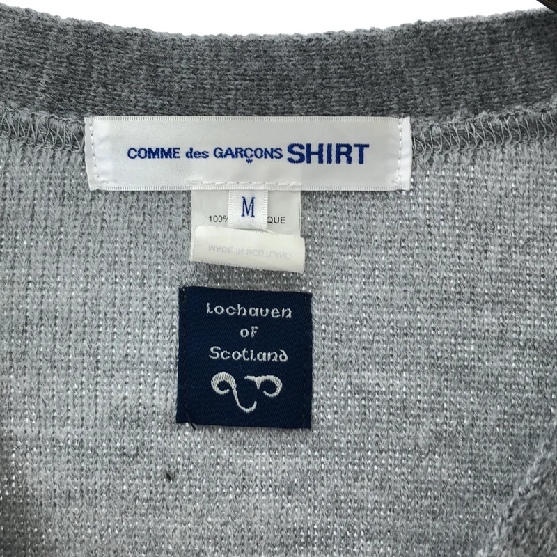 COMME des GARCONS SHIRT / コムデギャルソンシャツ | 2021SS | Lochaven of Scotland / アクリル Vネック カーディガン | M | メンズ